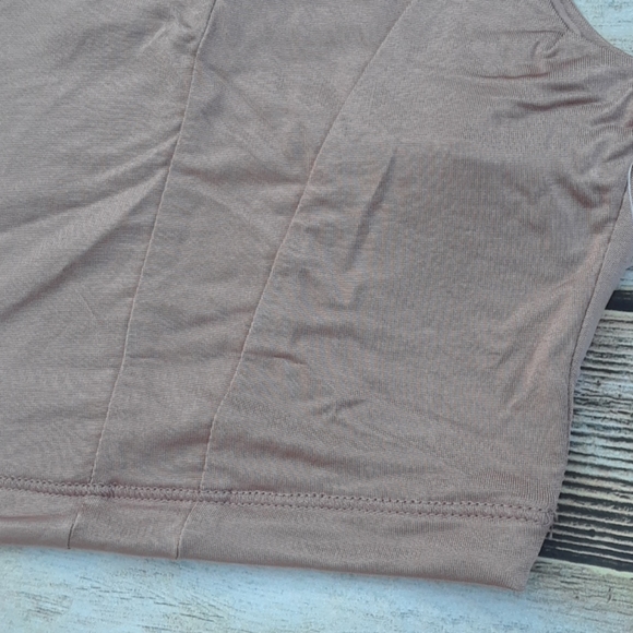 Free People Be Cool Brami Crop Stretch Bralette Pink Clay - Picture 5 of 14